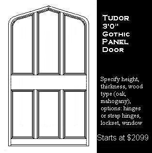 Tudor Gothic Panel Door